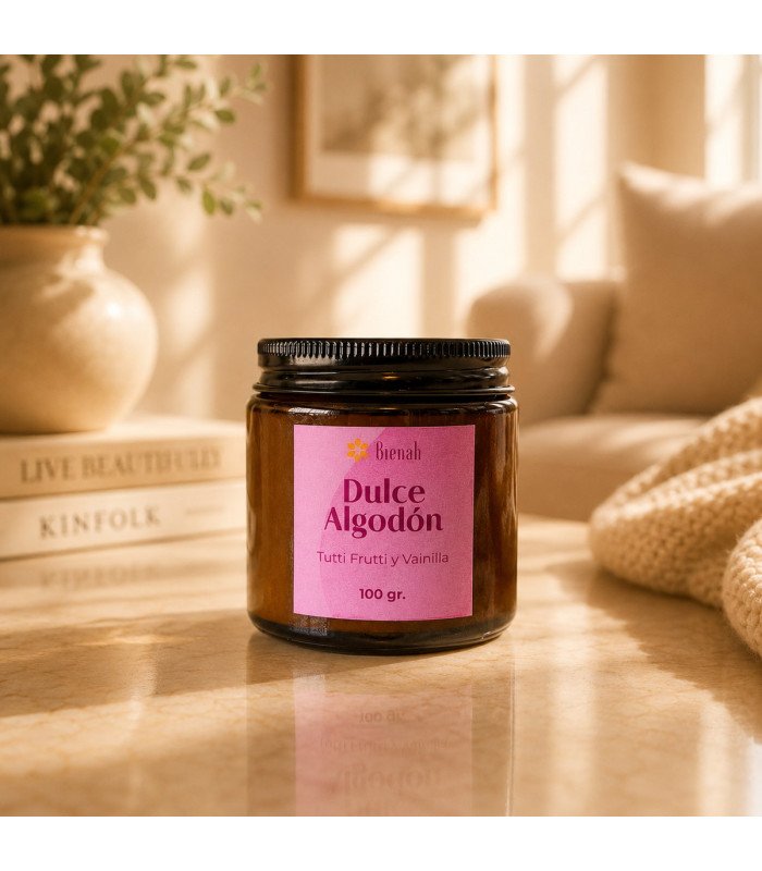 Vela Aromática Dulce Algodón 100gr.