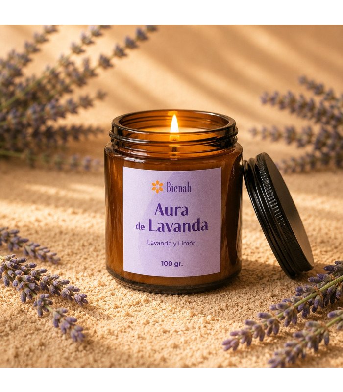 Bienah Vela Aromática Aura Lavanda 100gr