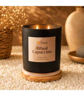Vela Aromática 2 Mechas 400gr. Ritual Capuccino