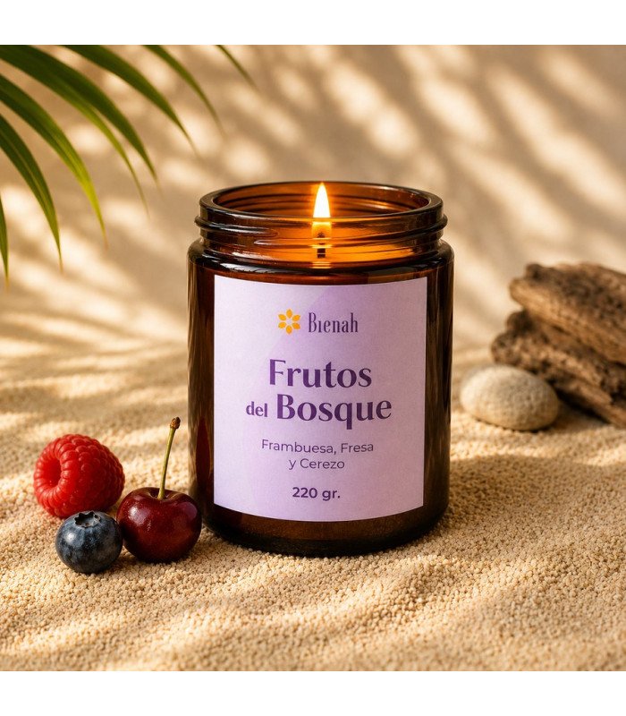 Vela Frutos del Bosque 220ml.