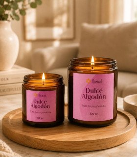 Vela Aromática | Dulce Algodón | Tutti Frutti Vainilla | Bienah