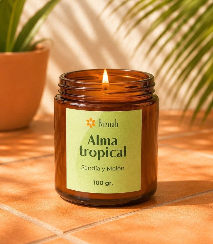 Vela Aromática | Alma Tropical | Sandia Melón | Bienah