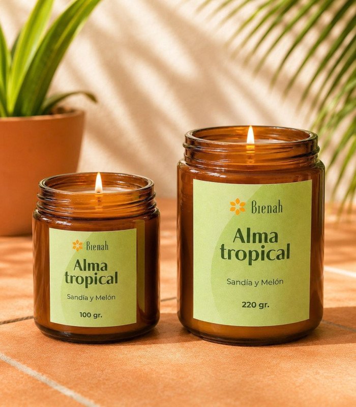 Vela Aromática | Alma Tropical | Sandia Melón | Bienah