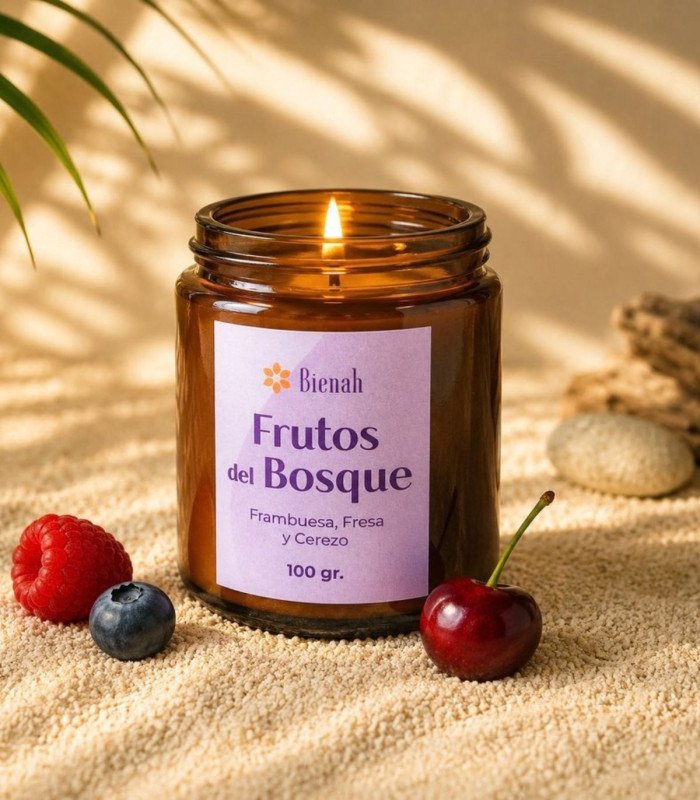 Vela Aromática | Frutos del Bosque | Frutos Rojos | Bienah