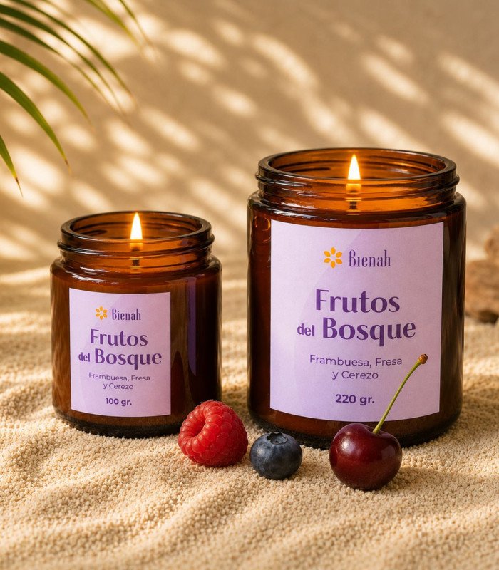 Vela Aromática | Frutos del Bosque | Frutos Rojos | Bienah
