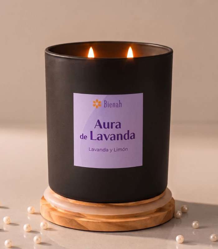 Vela Aromática 2 Mechas 400gr.  | Bienah