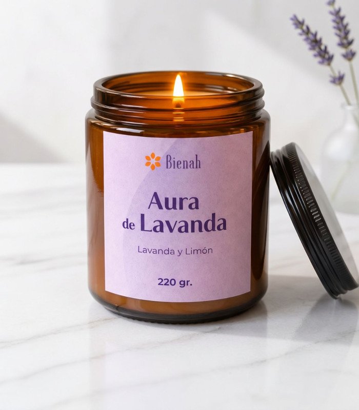 Vela Aromática | Aura de Lavanda | Bienah