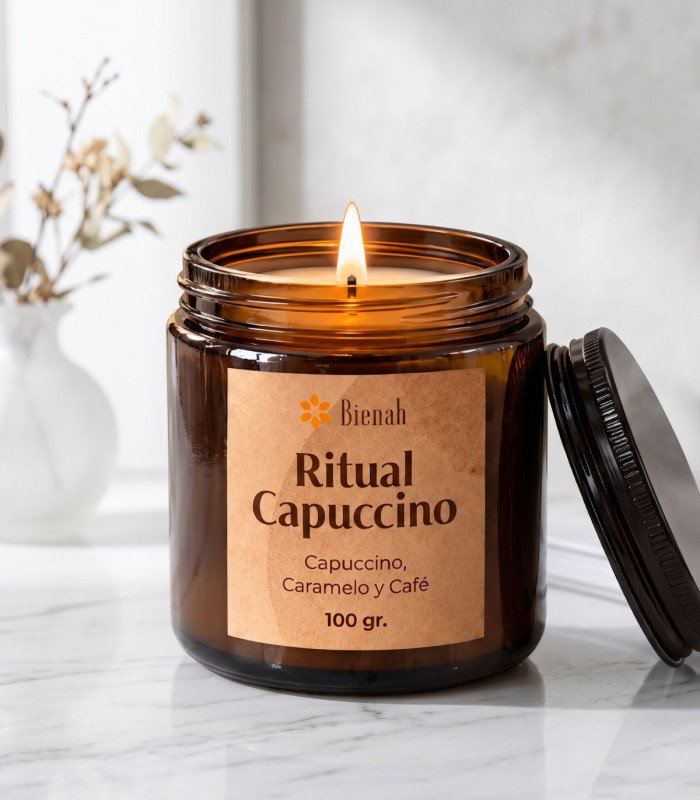 Vela Aromática|Ritual Capuccino | Capuccino Café Caramelo | Bienah
