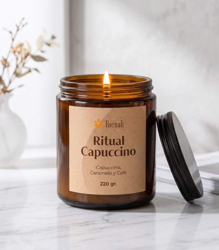 Vela Aromática|Ritual Capuccino | Capuccino Café Caramelo | Bienah