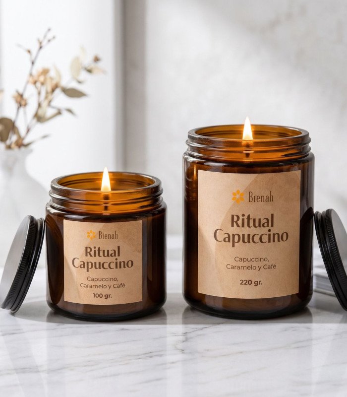 Vela Aromática|Ritual Capuccino | Capuccino Café Caramelo | Bienah