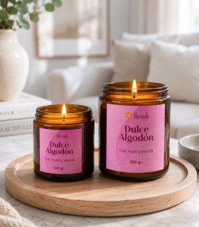 Vela Aromática | Dulce Algodón | Tutti Frutti Vainilla | Bienah