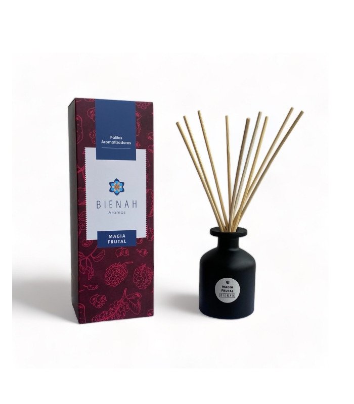 Palitos Aromatizadores Bienah Magia Frutal 100 ml Frutos Rojos
